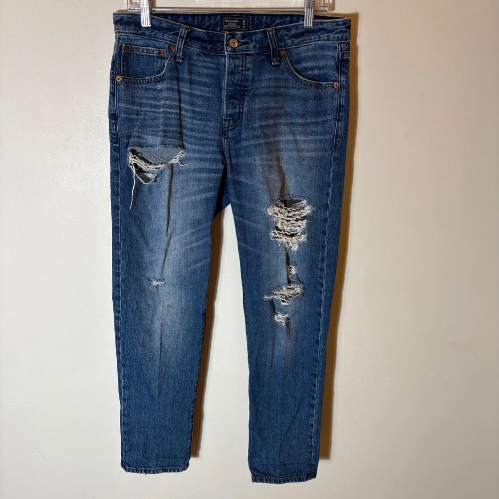 Abercrombie & Fitch Ames Slim Boyfriend‎ Jeans Size 28